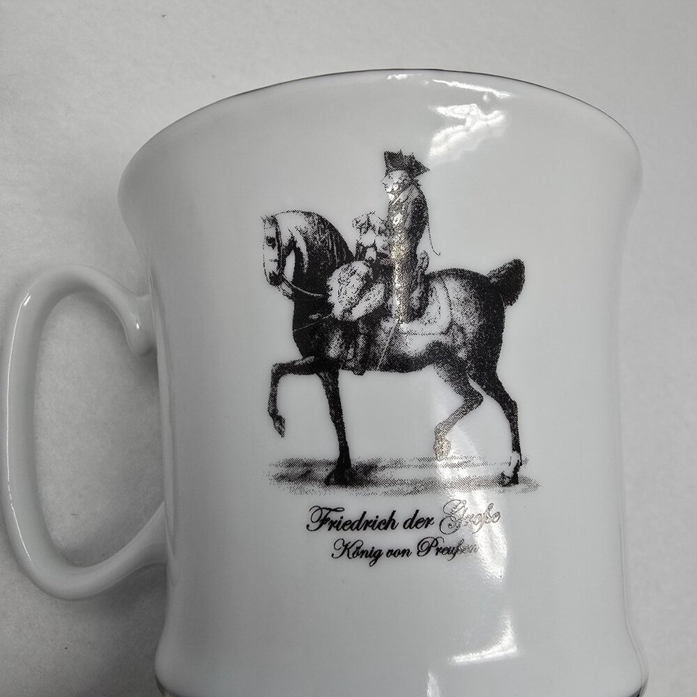 Friedrich Der Große Grosse Fine China Mug Cup King Prussia Great Schlosser - Picture 3 of 12